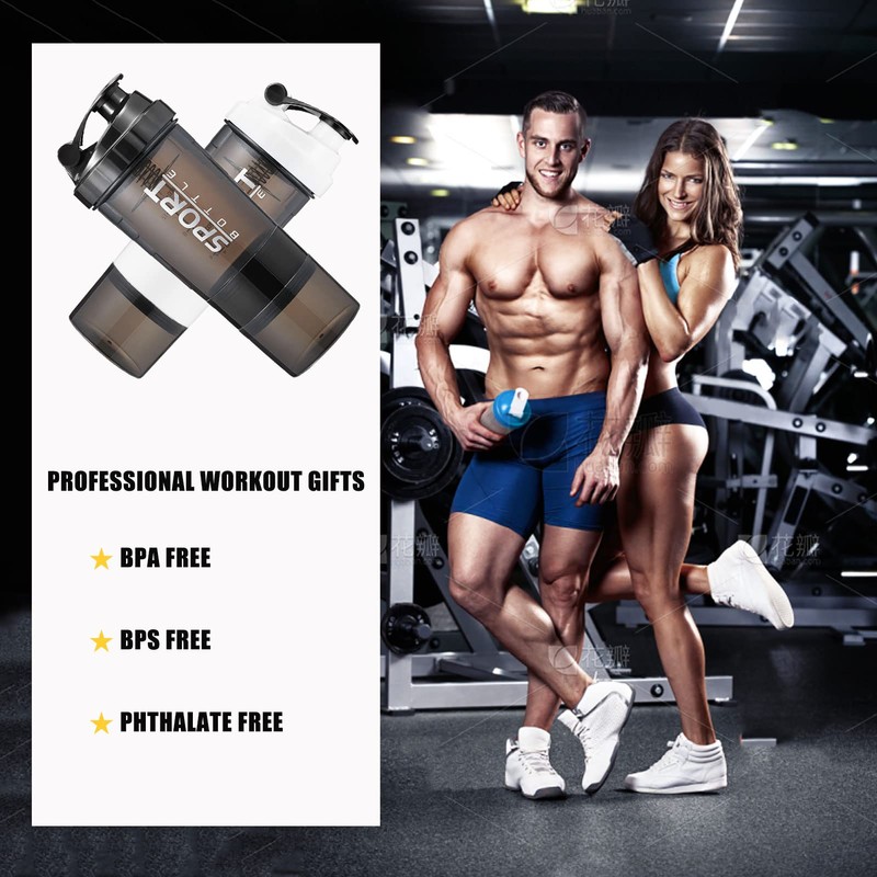 16 oz Shaker Water Bottle for Protein Mixes, Pre Workout