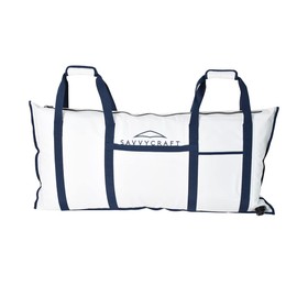 Savvycraft Soft Insulated Fishing Bag, Waterproof Leakproof Fish Storage Insulated Bag with Easy Grip Handles, White 60" L x 20" H