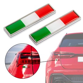 Car 3D Sticker Emblem Cool Fashion Flag Plate Sticker Car Decal Sticker Sticker Waterproof Universal Decoration Italy