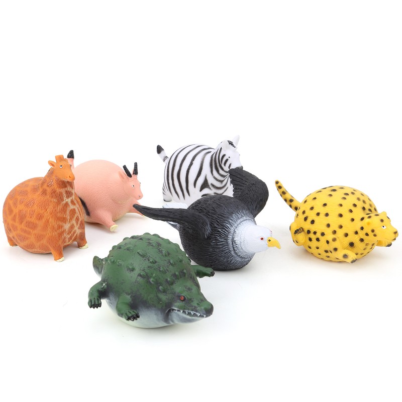 Mini Animal Model Toys Set Pressure Relieve Learning Simulation Big
