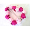 Crochet Rose Flower Hanging Wreath