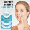 Clip-On Teeth, 2 Pairs of Veneers Dentures Top and Bottom,