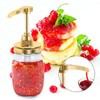 Syrup & Honey Dispenser Pump Lids for Mason Jar, Plastic