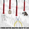 24" Magnetic Pickup Tool with 4-Claw Grabber -Flexible Retrieval Tool