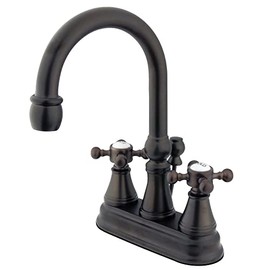 Kingston Brass KS2615BX 4 in. Centerset Bathroom Faucet, Oil Rubbed Bronze