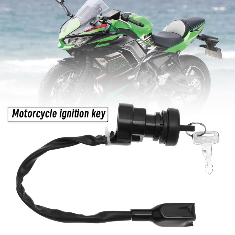 EMSea Motorcycle Ignition Key Set Ignition Switch Keys Compatible with