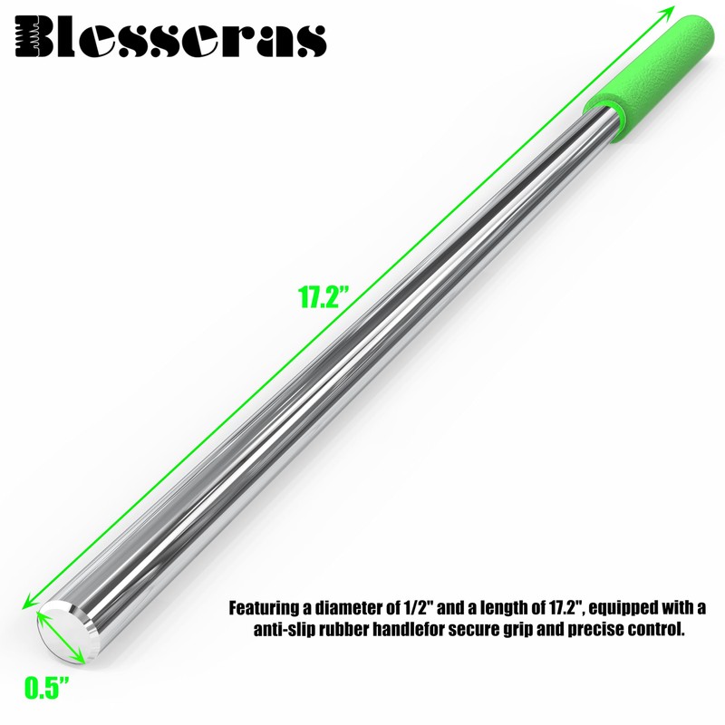Blesseras Garage Door Torsion Spring Winding Bars with Non-Slip Handle,
