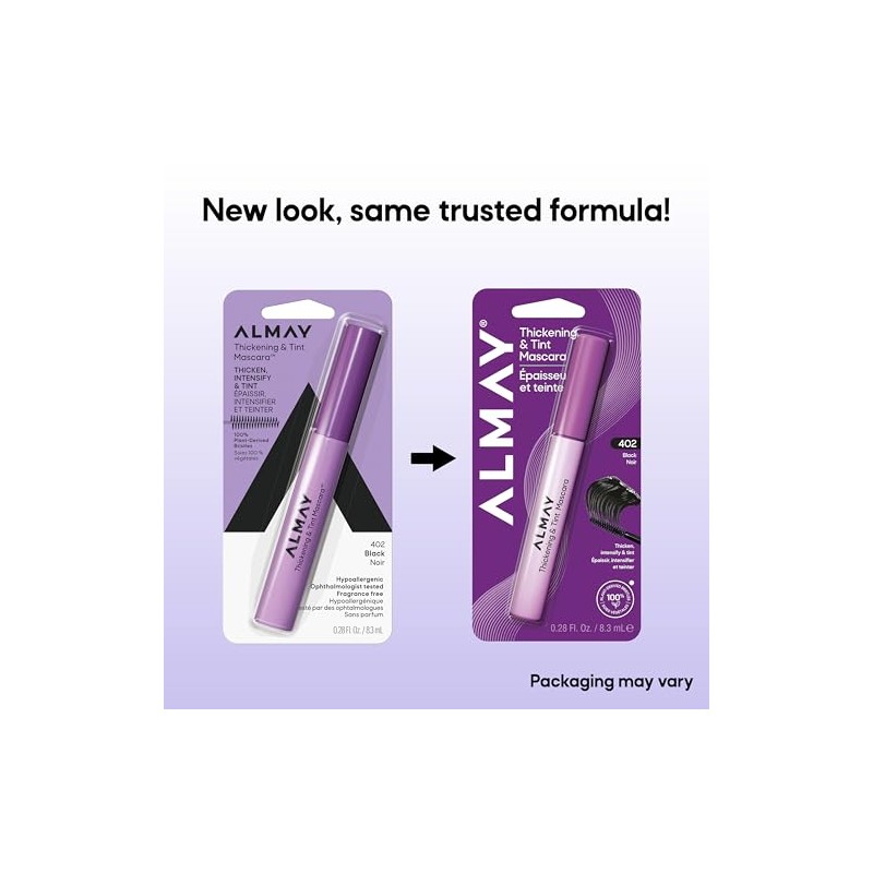 Mascara de Pestañas Almay Thickening Mascara Tono Black 8.3ml
