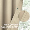 BGment Beige Short Curtains for Kitchen Window, Room Darkening Curtains