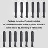 12 Pack Universal Snowmobile Windshield Straps Work on Most Late