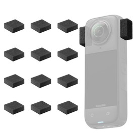 12 Pcs Mic Wind Muff Compatible with Insta360 X4 Mic Outdoor Windscreen Wind Foam Compatible with XICEN Camera Insta360 X3 X4 Premium Wind Filter Accessories Noise Reduction Cover for Crisp Audio (12)