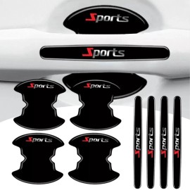 Unbranded Set of 8 SPORTS Car Door Handle Protector Automotive Protection Film for Most