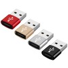 4pcs Audio Fan USB C Female to USB Male Adapter