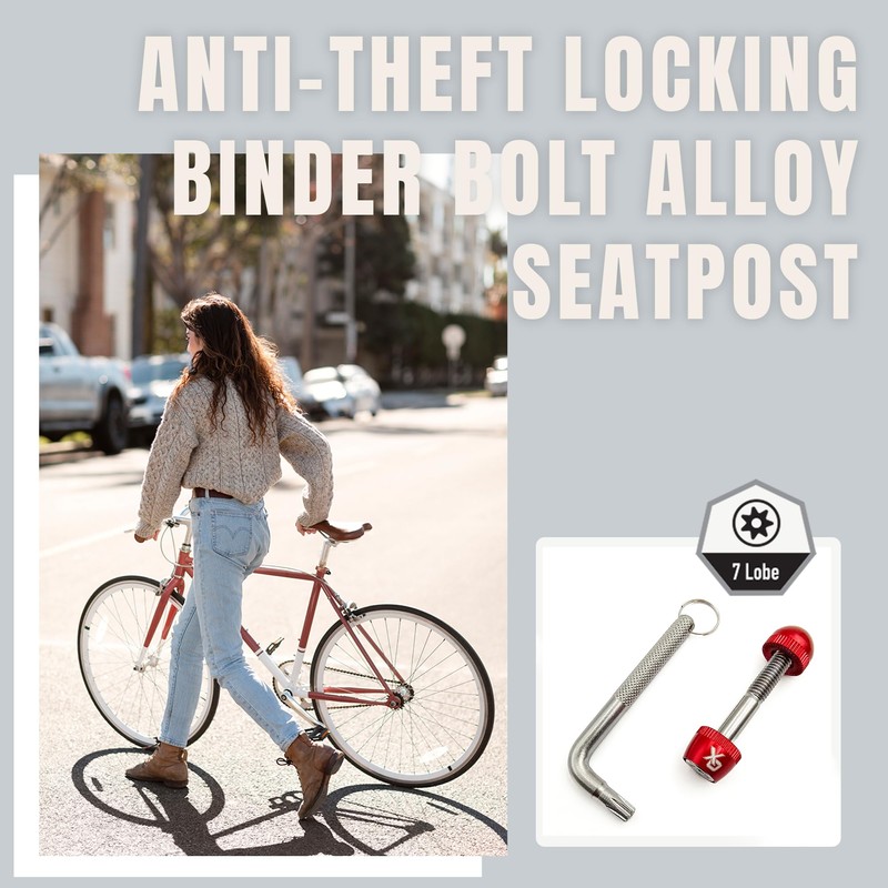 ONIPAX Anti-Theft Locking Binder Bolt Alloy Seatpost