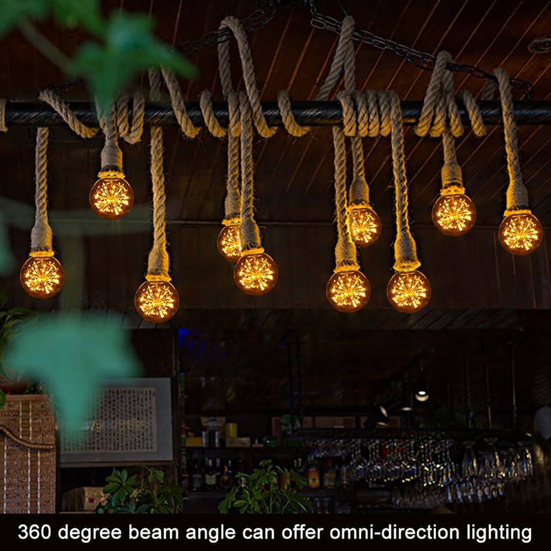 E27/G95 220V Retro Style Filament Light Bulb LED Lamp for