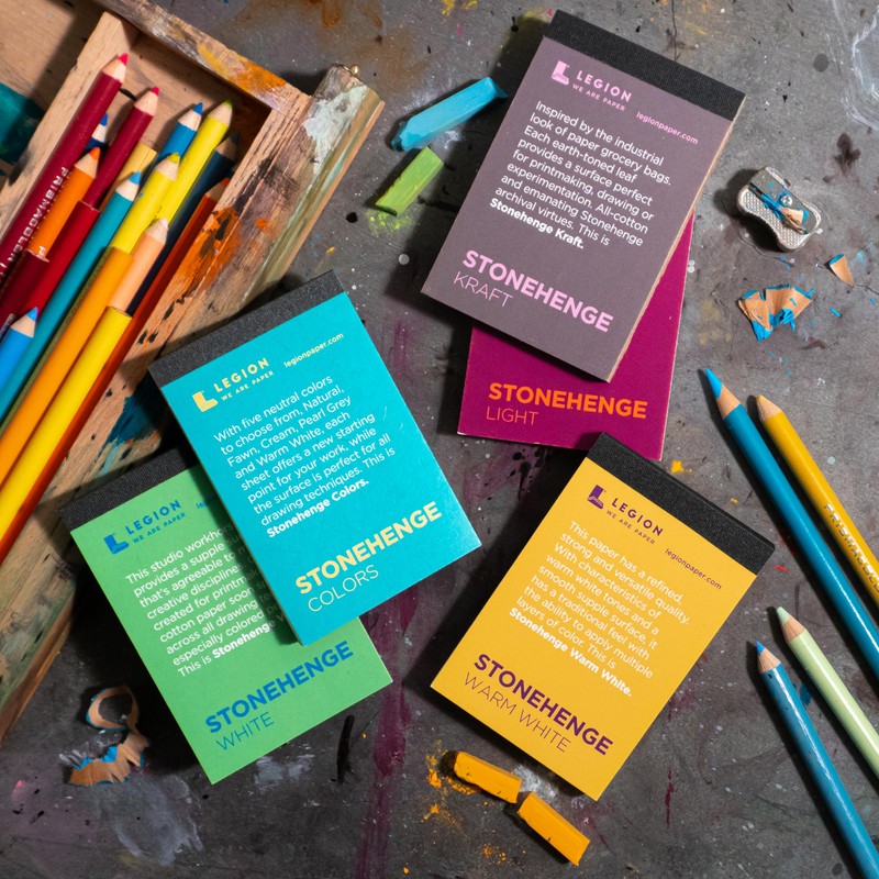 Stonehenge 100% Cotton Medium Weight Mini Pad, Warm White, 2.5