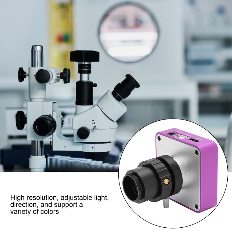 2K 51MP Microscope Camera USB Industrial Camera +1/2 Stereoscopic Microscope