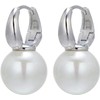 HUGE TOMATO Pearl Drop Earrings, 14mm Elegant Big Pearl Earrings