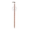 Solid Wood Handicrafts Vintage Unique Walking Stick Wooden Cane Brass