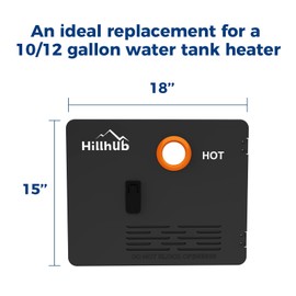 Hillhub 15 x 18 Inches RV Water Heater Black Door (ONLY DOOR). Electrolytic Plate, Electrostatic Powder Coating Technique, Tankless RV Water Heaters Door kit of Hillhub