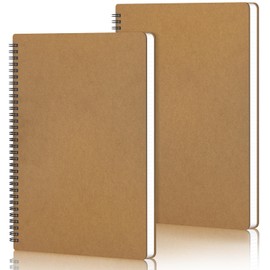 Yarotm Spiral Notebook A4-2 Pieces Squared Paper Notebooks A4-100GSM Graph Notepads 21x29.2cm - 60 Sheets Grid Daily Journal Writing - A4 Notepad Wirebound Notebooks Dairy, Dark Green