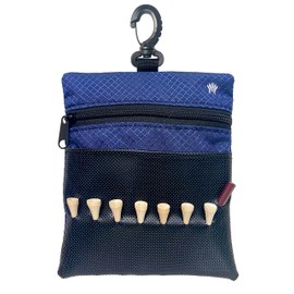 Sportwaves Golf Tee Bag (Royal) - Store Your tees, Golf Balls, scorecard, and Pencil. Great Gift for Golfers!