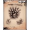 Airbrush Tattoo Pro Stencil (Samurai)