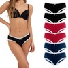 Fabio Farini Pack of 6 Women's Cotton Briefs with Lace