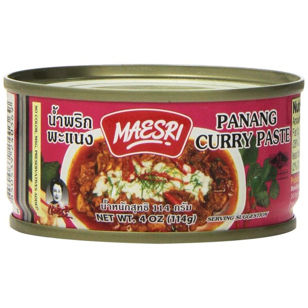 Maesri Thai Panang Curry Paste - 4 Oz (Pack of 8)