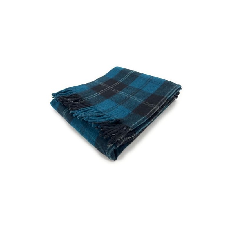 Tartan Travel Knee Throw Blanket 100% New Wool 172cm x