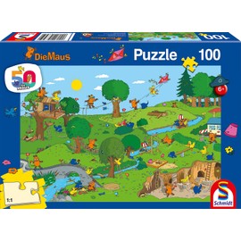 Schmidt Spiele 56395 Sendung Mit Der Maus Play Park, 100 Pieces, Children's Puzzle, Multi-Coloured