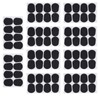 80Pcs Sax Mouthpiece Pad Silicone Black Cushion Patches Wind Instrument