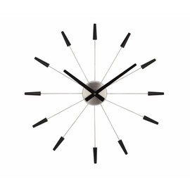 NexTime Plug Inn Wall Clock, Silver