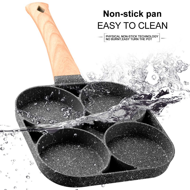 IAXSEE Egg Frying Pan Nonstick Pancake Pans 4-Cups cookware Pancake,