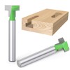 MEIGGTOOL 3PCS Keyhole Router Bit Set 1/4 Inch Shank -5/16,