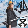 XUZOPIM Adjustable Ski Carrier Strap, Ski Carrying Strap For Skis