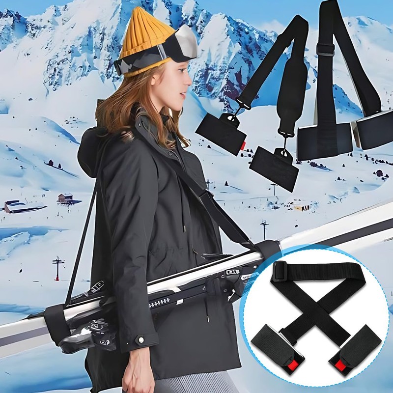 XUZOPIM Adjustable Ski Carrier Strap, Ski Carrying Strap For Skis