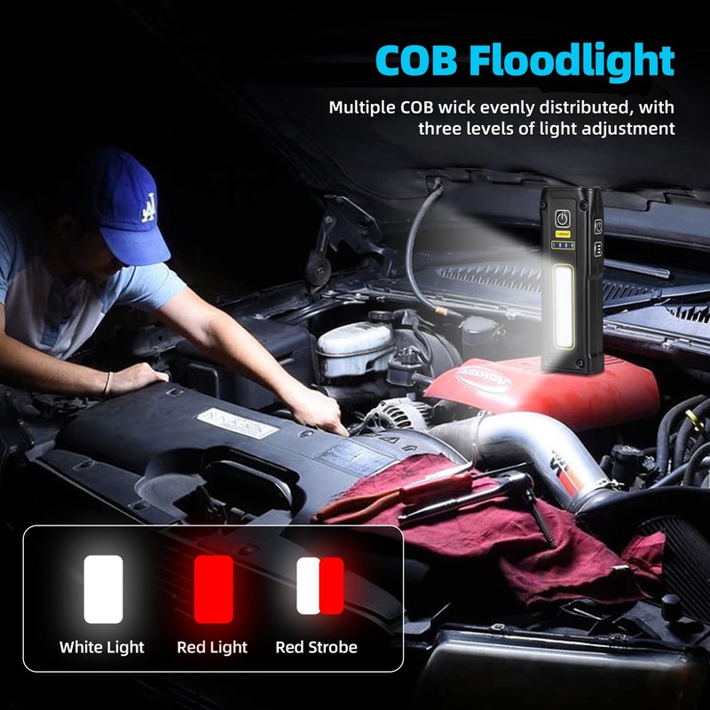 DARKBEAM UV Flashlight 365+395 Blacklight, LED EDC Flashlights high Lumen