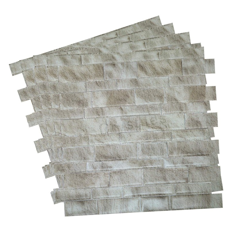 Crystiles 12"x12" Vinyl Peel and Stick Tile Backsplash, Matte Finish
