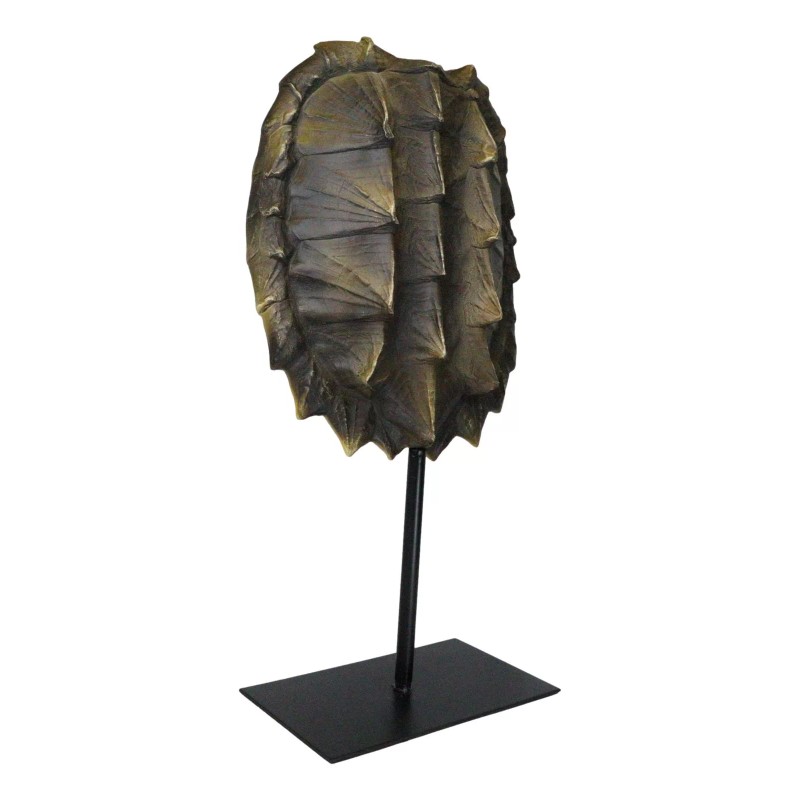 Ebros Large Alligator Snapping Turtle Shell Sculpture On Metal Mount