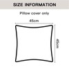 Sungeek Set of 4 Soft Corduroy Decorative Cushion Covers 45x45cm