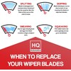 HQ AUTOMOTIVE Front Flat Aero Wiper Blades Fits INFINITY Q50