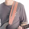 Guitar Strap Zipper Leather Straps Acoustic Guitar Accessories for Bass