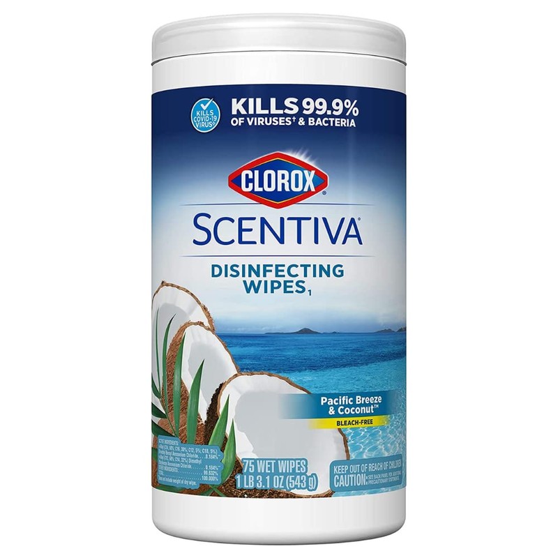 Clorox Scentiva Disinfecting Multi-Surface Cleaner Spray & Disinfecting Wipes, Pacific