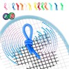 The Mujen Silicone Rubber String Tennis Racket Dampener, 3 Pack