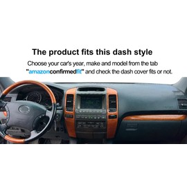 Fcovergurus Dash Cover Mat Custom Fit for 2003-2009 Lexus GX470, Dashboard Cover Pad Carpet Protector F139 (Black)