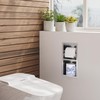 Neodrain Brushed Toilet Paper Holder, Contemporary Hotel Style Pivoting in