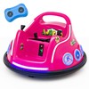 HONEY JOY 12V Toddler Bumper Car, Battery Powered Baby Ride