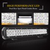 SKYWORLD LED Light Bar, 20 inch 126W Spot Flood Combo