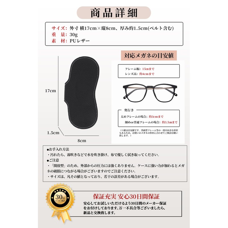 CARRY ALL BEFORE ONE Eyeglass Case, Neck Strap, Thin, Slim,